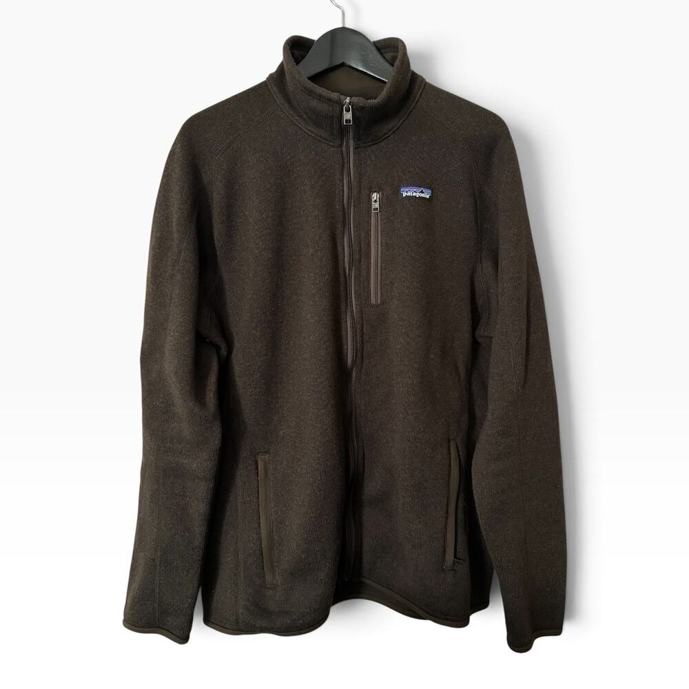 Patagonia Better Sweater Jacket Men's XL Brown Full Zip Fleece STY 25528 FA19